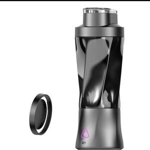 Sleek Black Electric Blender Bottle